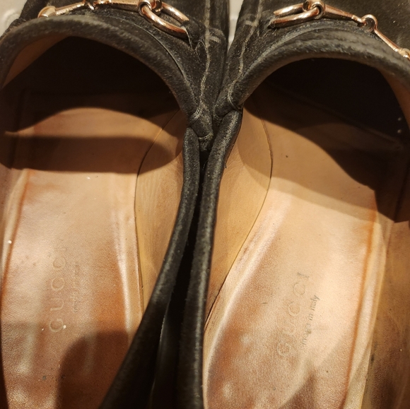 Black Gucci Women's Suede Loafers Size 7.5 B - Picture 8 of 8